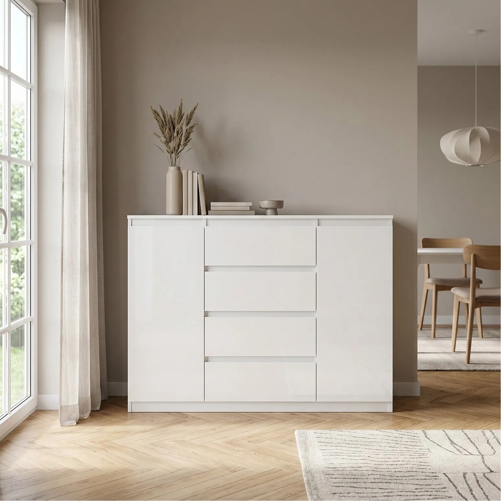 Komoda NUDO 120 cm do Salonu Sypialni Biały
