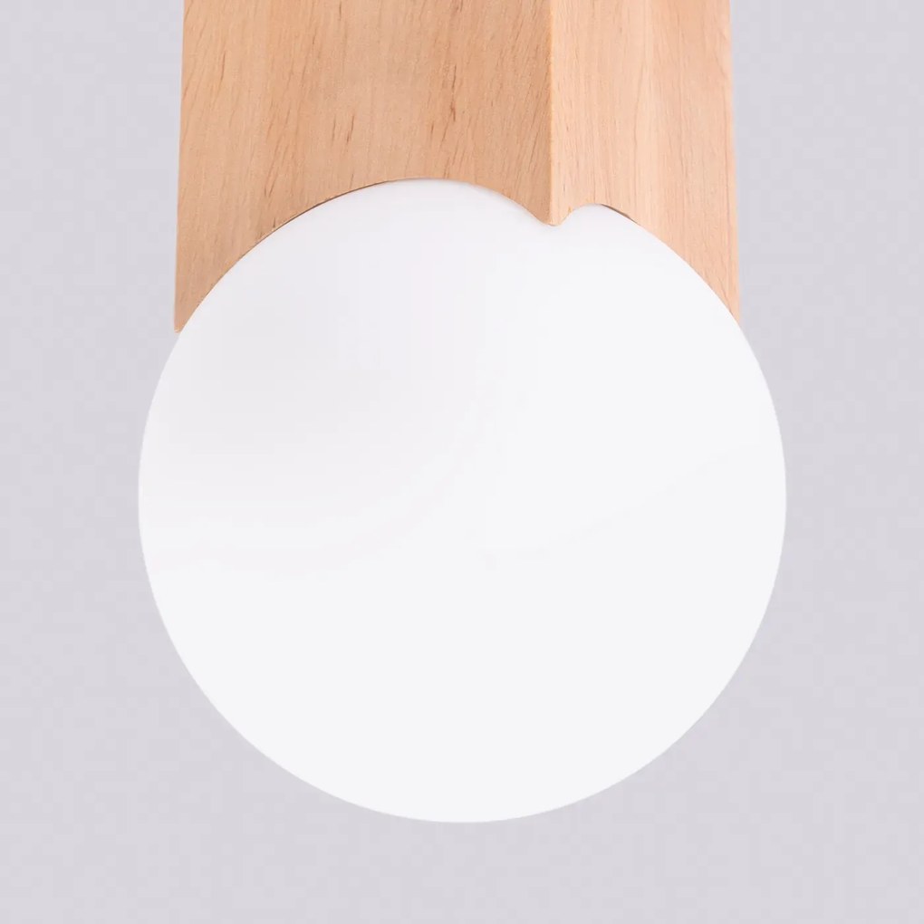 Plafon SOLIS naturalne drewno SOLLUX  LIGHTING