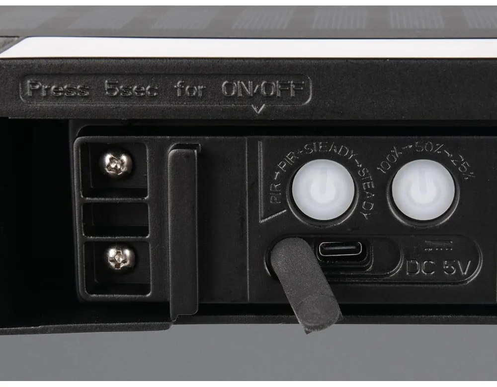 Zewnętrzna solarna lampa ścienna LED (wysokość 6 cm) Bilbao – Reality