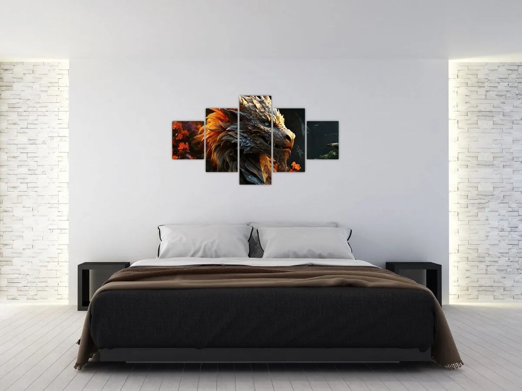 Obraz - Smok (125x70 cm)
