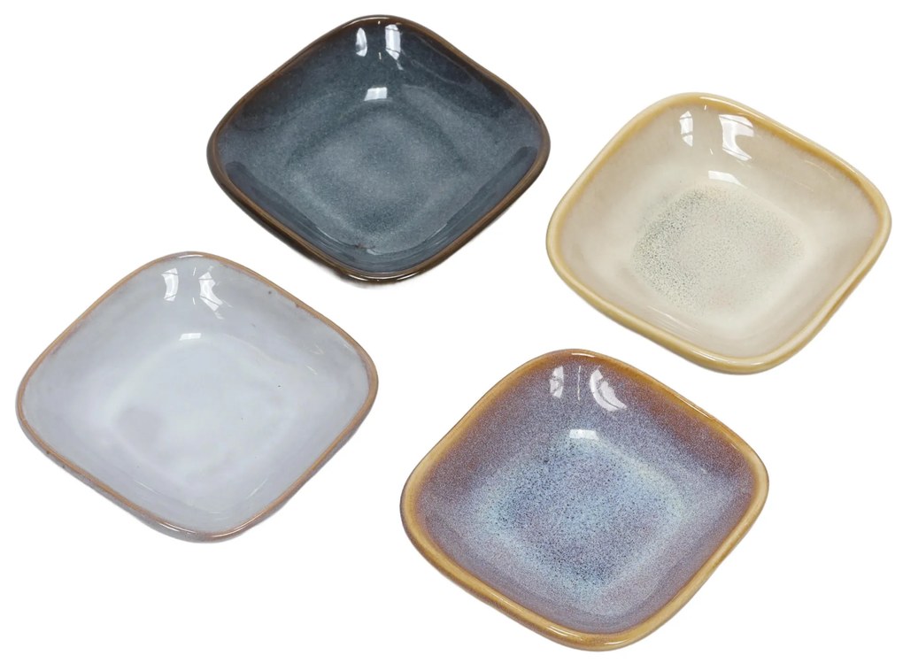 Zestaw miseczek na przekąski w różnych kolorach, 4 szt.