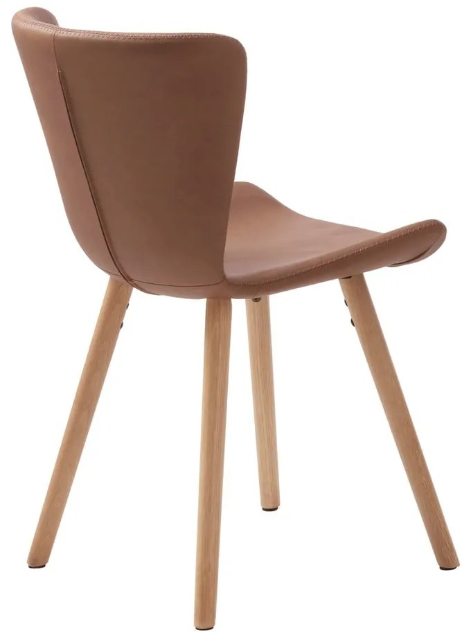 Koniakowe krzesło z imitacji skóry Teslin – Unique Furniture
