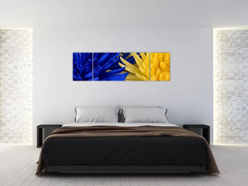 Obraz - szczegóły kwiatów (170x50 cm)