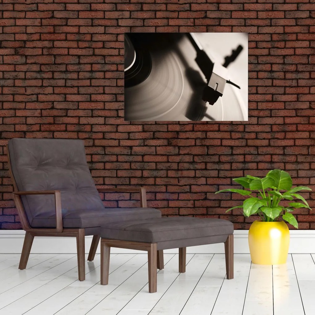 Obraz na szkle - Płyta gramofonowa (70x50 cm)