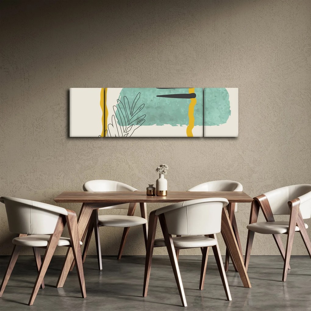 Obraz - Arkusze abstrakcyjne N⁰2 (170x50 cm)