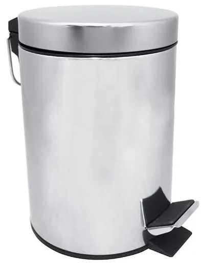 Kosz na śmieci 20x28 cm, stal nierdzewna/srebrny