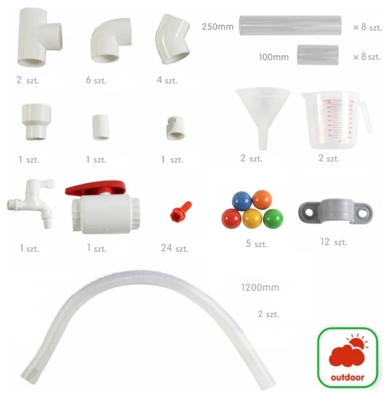 Masterkidz system rur do tablicy stem 80 elementów