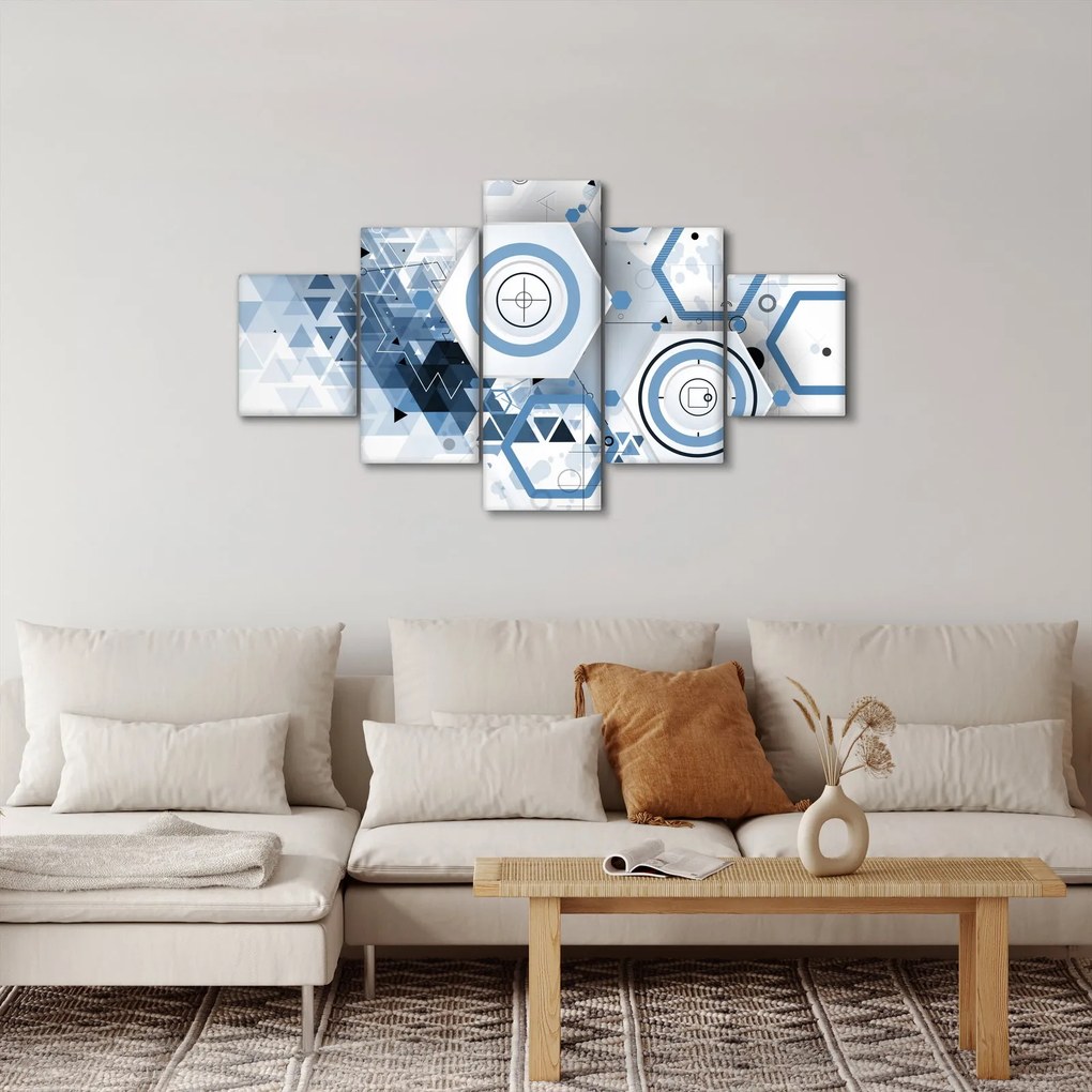 Obraz - Abstrakcja geometryczna (125x70 cm)