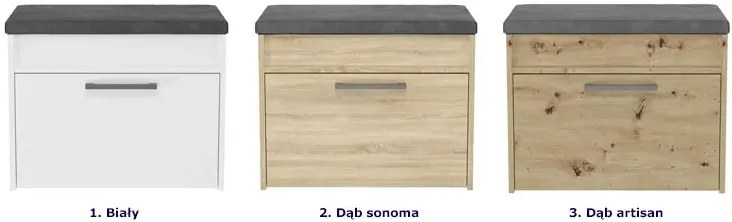 Nowoczesna Szafka Na Buty Dąb Sonoma D3-C48