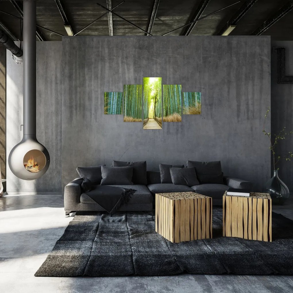 Obraz - Las bambusowy (125x70 cm)