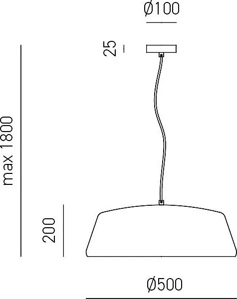 Blanca - Lampa wisząca niklowa 1XE27 max 1X60W IP20 - Lampa sufitowa o nowoczesnym wzornictwie z aluminium - Gniazdo E27