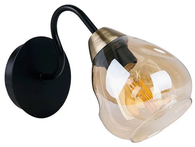 Kinkiet w czarno-złotym kolorze Unica – Candellux Lighting