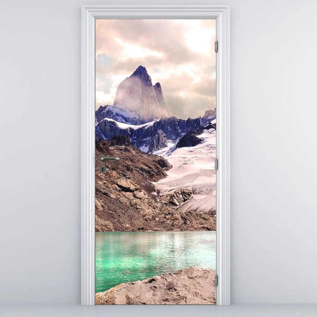 Fototapeta na drzwi - Górskie jezioro (95x205cm)