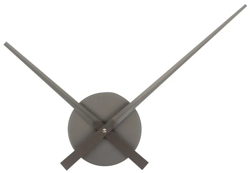 Designerski zegar ścienny Karlsson 4348GY, szary, średnica 48 cm