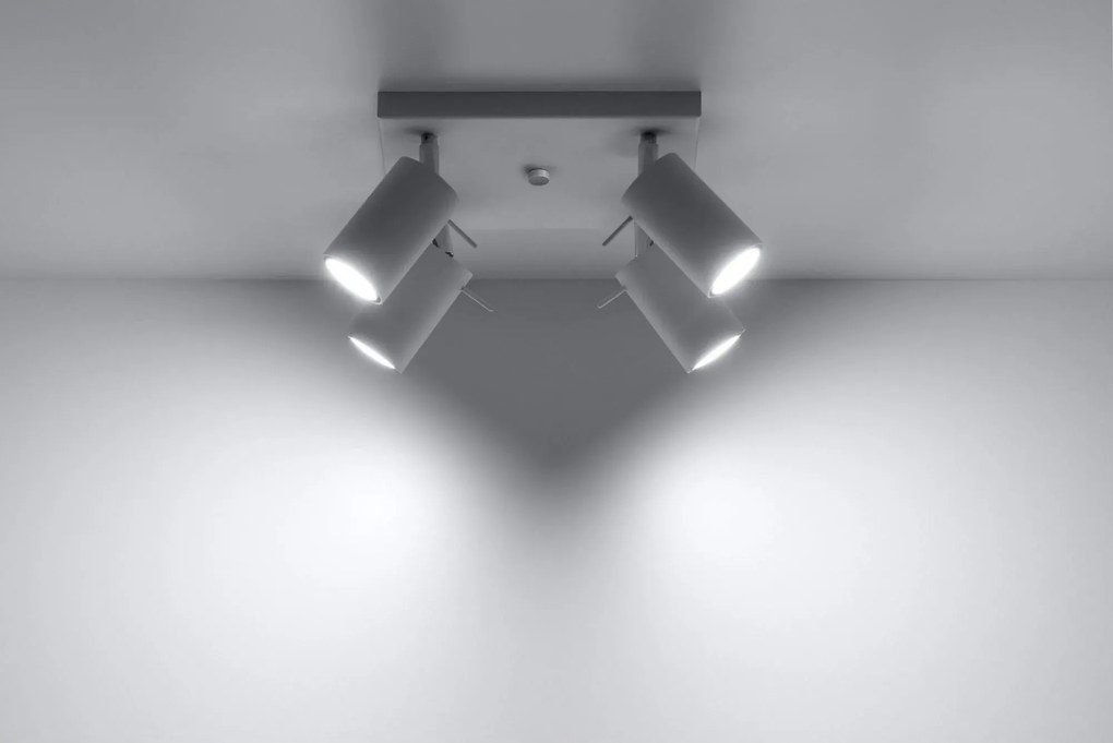 Kwadratowy plafon LED E784-Sewo - biały