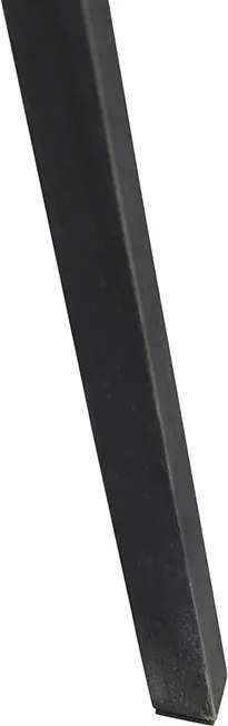 Rustykalna lampa podłogowa statyw czarna - Tripod Classic