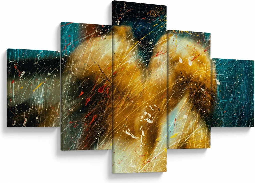 Obraz - Całujące się anioły (125x70 cm)