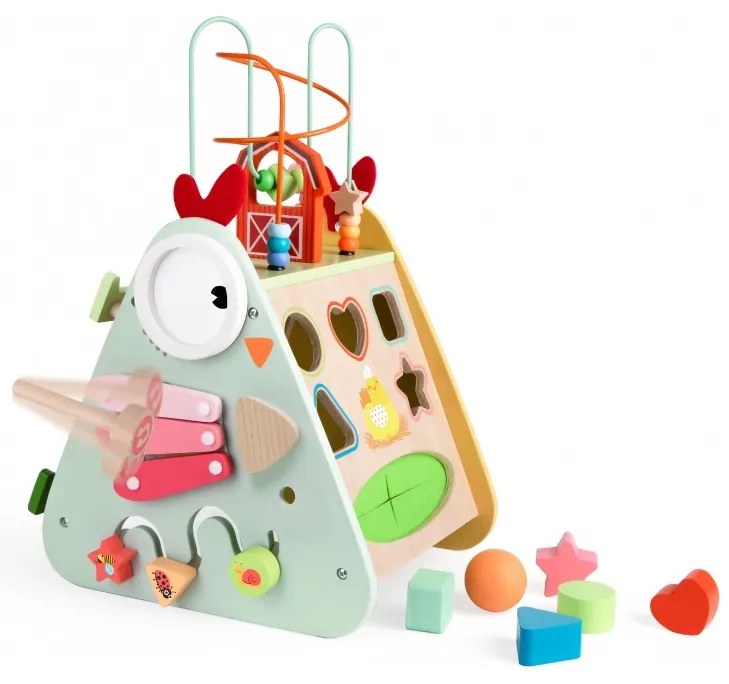 Classic world kostka montessori 10w1 szczęśliwa farma xxl