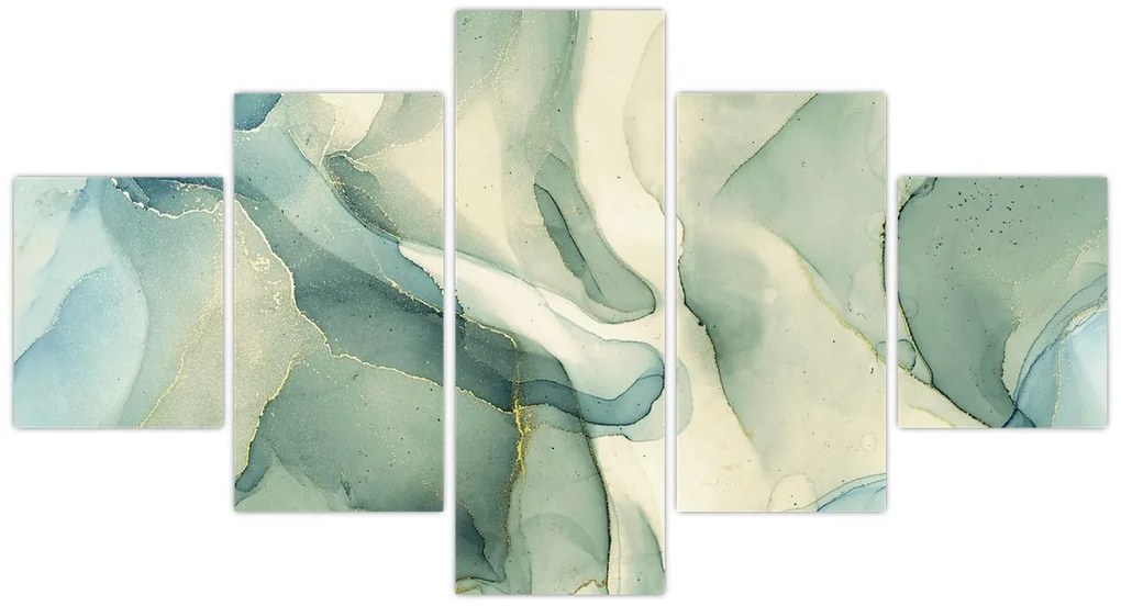 Obraz - Atramentowa abstracja (125x70 cm)