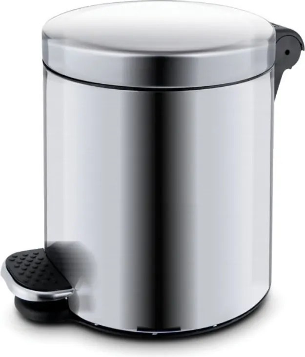Kosz na śmieci z pedałem 20 l, nierdzewny matowy
