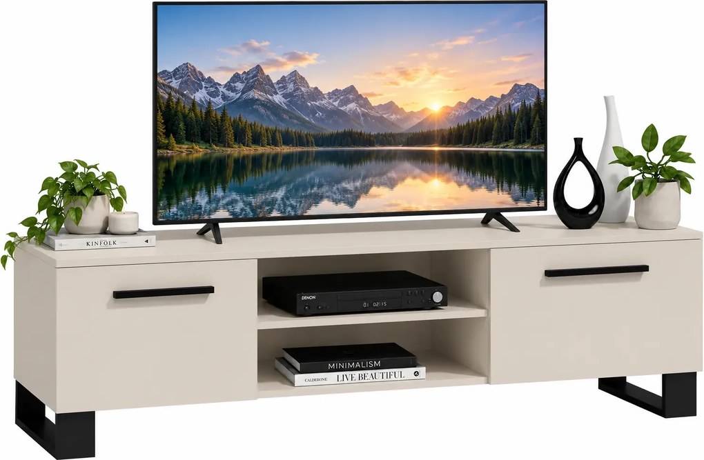 Kaszmirowa niska szafka RTV 120 cm T2-S36