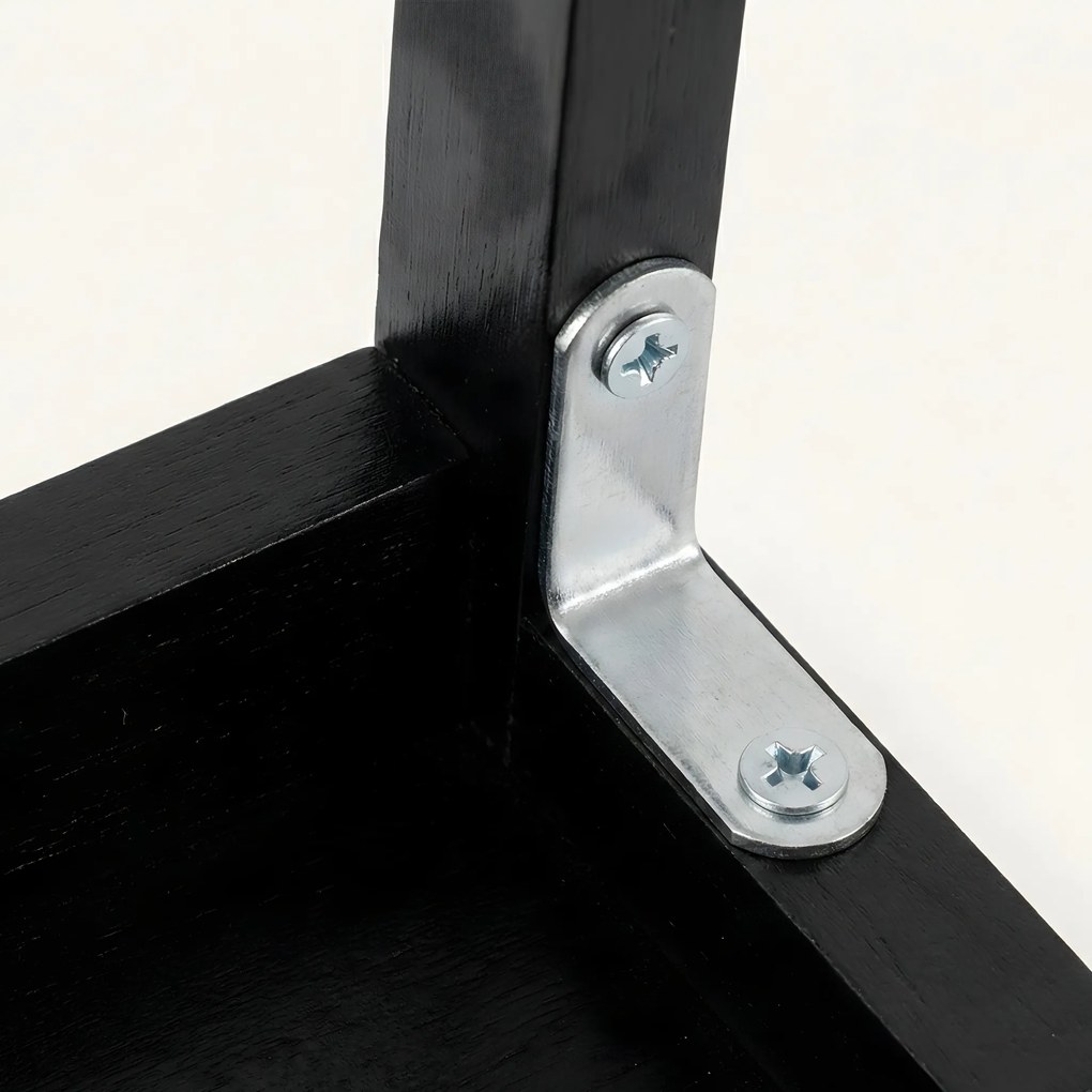 Bambusowy taboret ze schodkiem KROK, wys. 46 cm