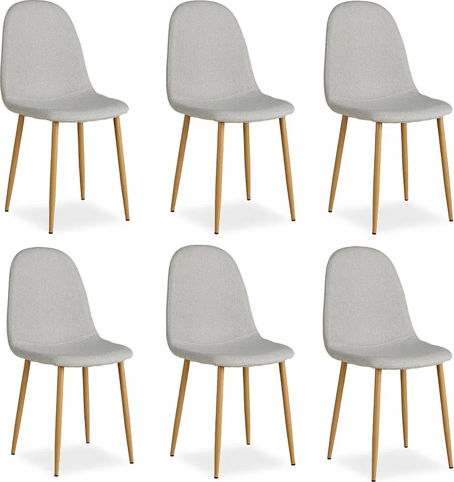 Krzesło jadalniane 44x88x45,5 cm szare Eames