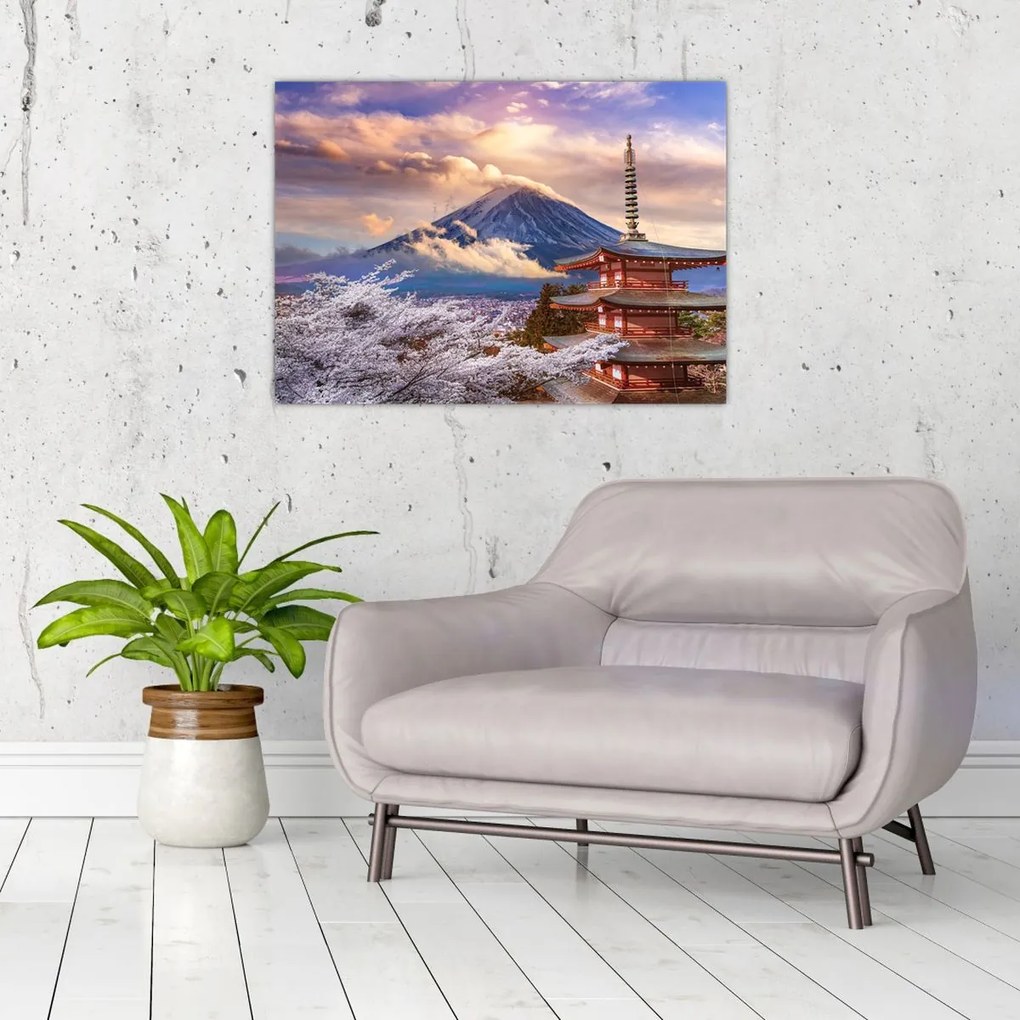 Obraz na szkle - Góra Fuji (70x50 cm)
