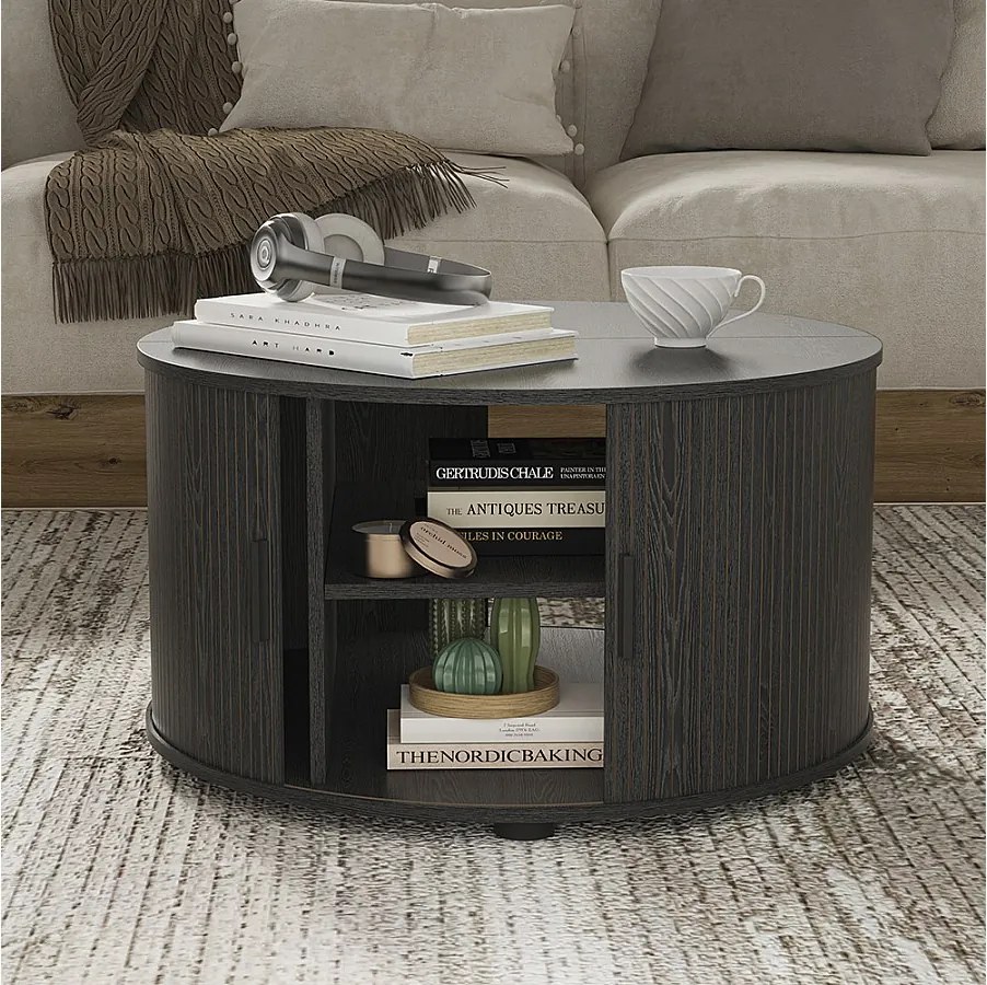 Stolik kawowy czarny 80x80x45 selva