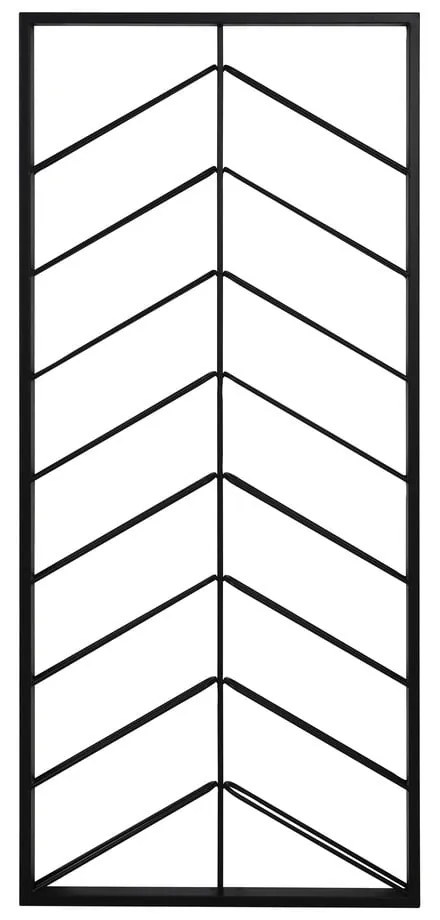 Czarny wiszący metalowy regał na wino liczba butelek 16 70x160x6 cm Malbeo – Light & Living