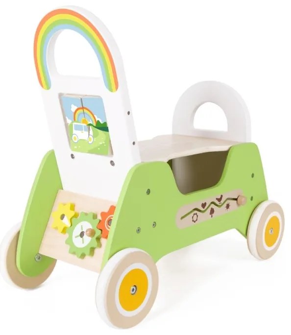 Classic world drewniany jeździk montessori pchacz 2w1
