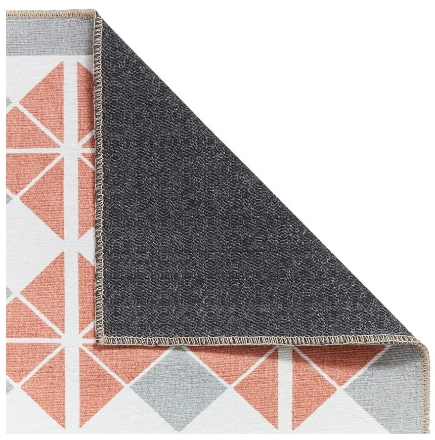 Pomarańczowo-szary chodnik odpowiedni do prania 61x170 cm Victoria Orange – Think Rugs