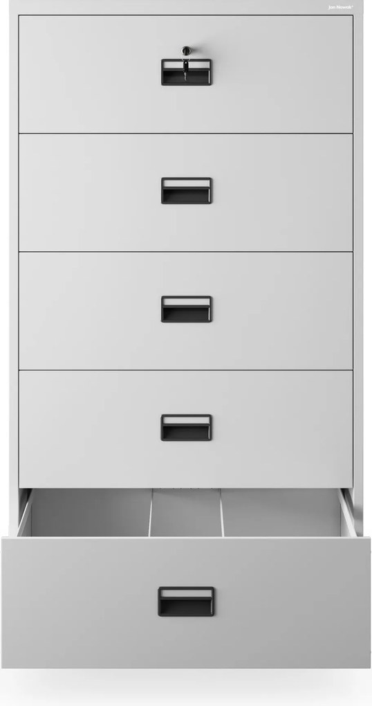 Szafa kartotekowa metalowa szara: SARA XL V5, 900 x 1620 x 600 mm