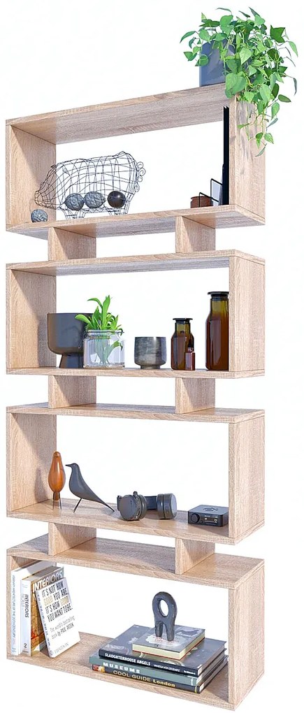 Dziecięcy regał ażurowy dąb sonoma K3-A45