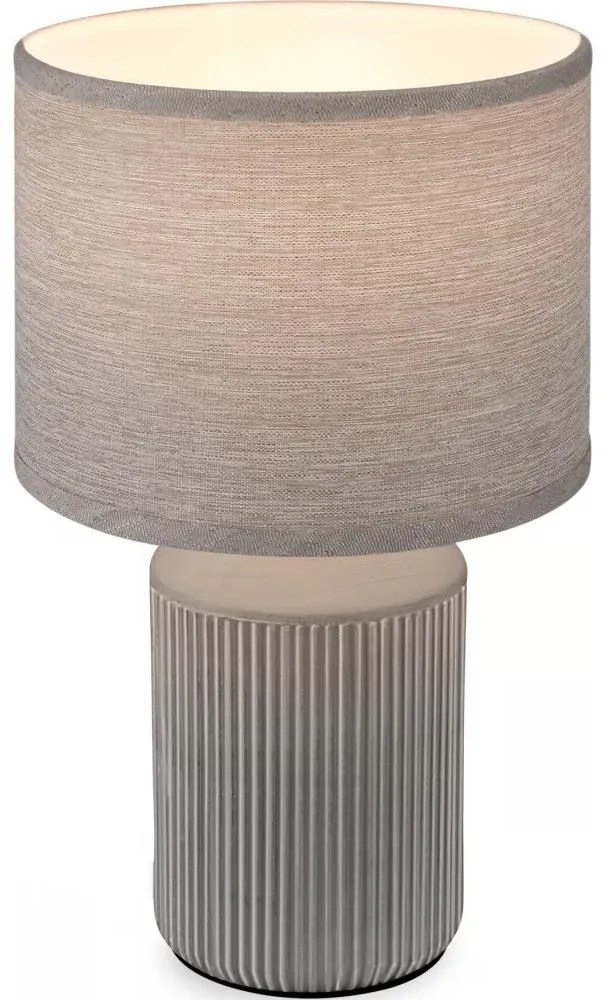 Brilo - Lampka stołowa INO 1xE14/10W/230V szara