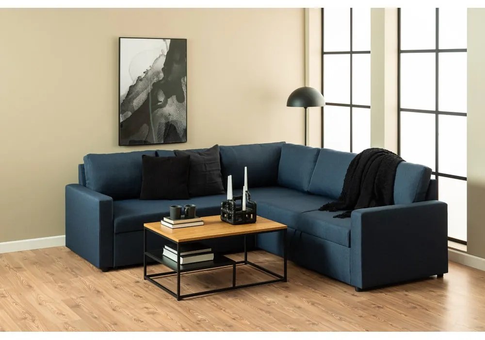 Stolik z blatem w dekorze dębu 60x90 cm Gila – Actona