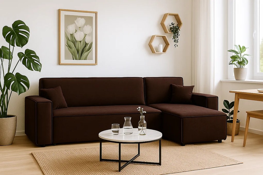 Narożnik DENIS L z funkcją spania 135x200 Riviera 28