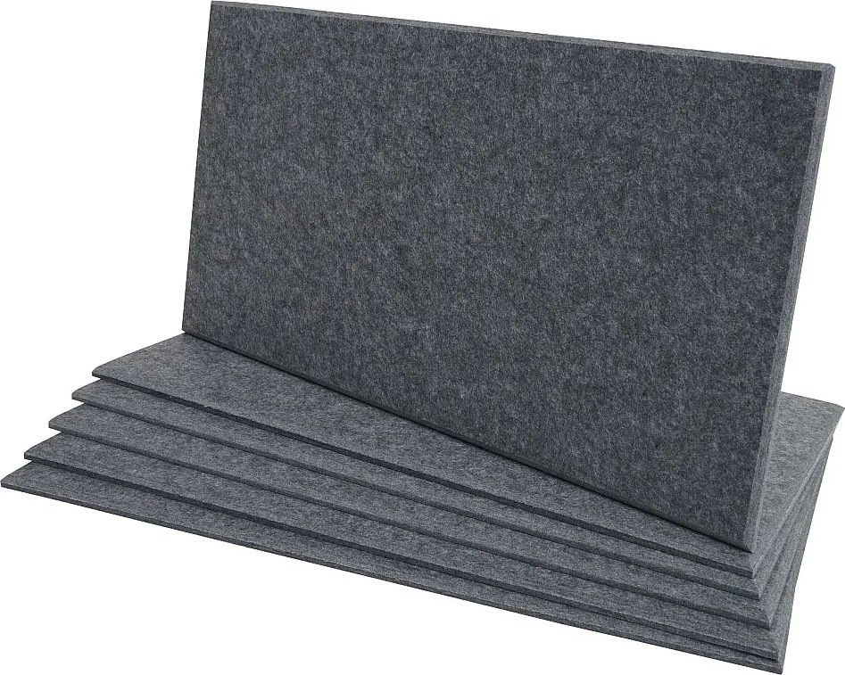 Akustyczny panel ścienny MCW-L52 (zestaw 6 sztuk),  szary