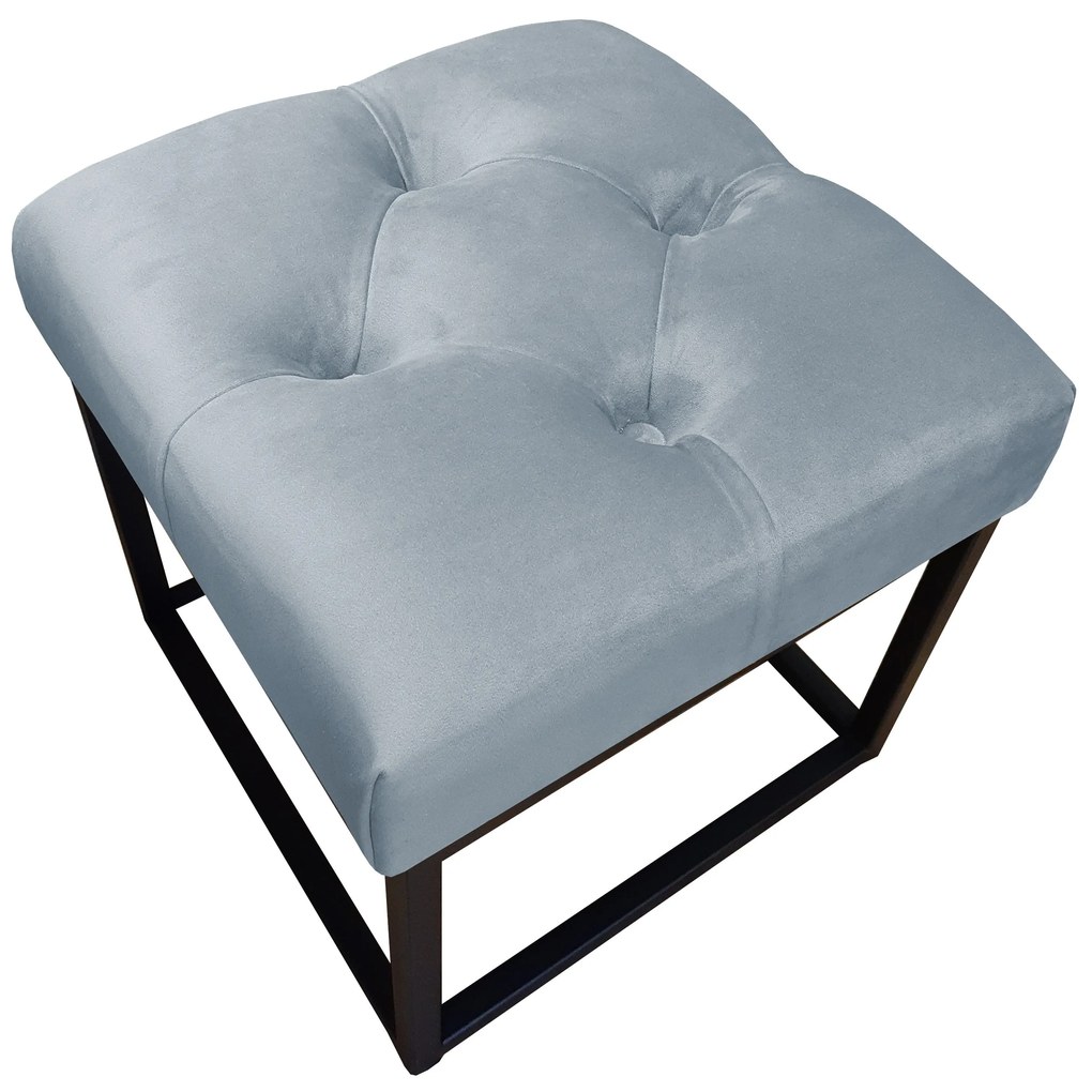 Pufa CHESTERFIELD LOFT ławka podnóżek metal BL06