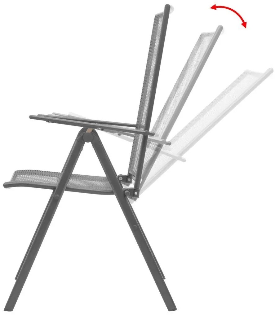 Zestaw metalowych krzeseł ogrodowych S7-K65