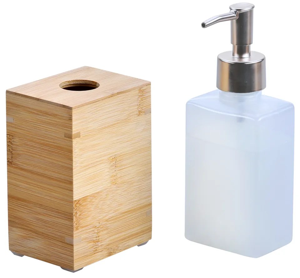 Bambusowy dozownik na mydło, 200 ml