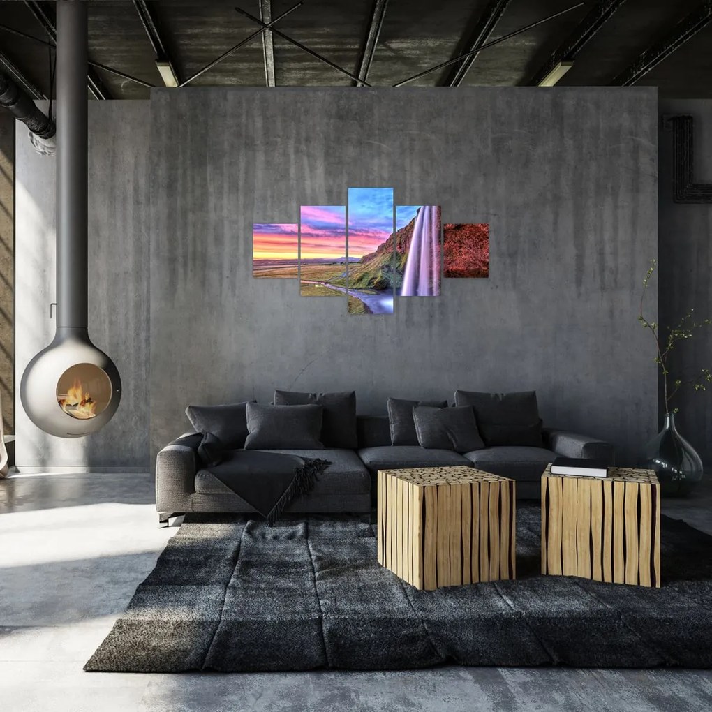 Obraz - Wodospad Seljalandsfoss (125x70 cm)