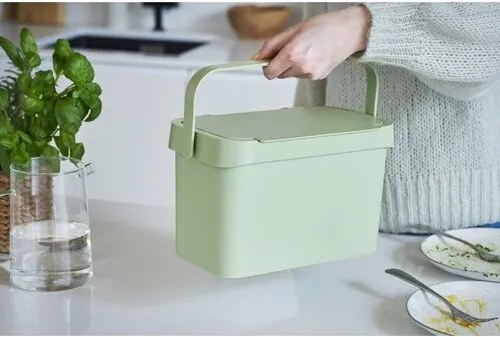 SmartStore Plastikowy kosz na odpady organiczne Collect, zielony, 5 l
