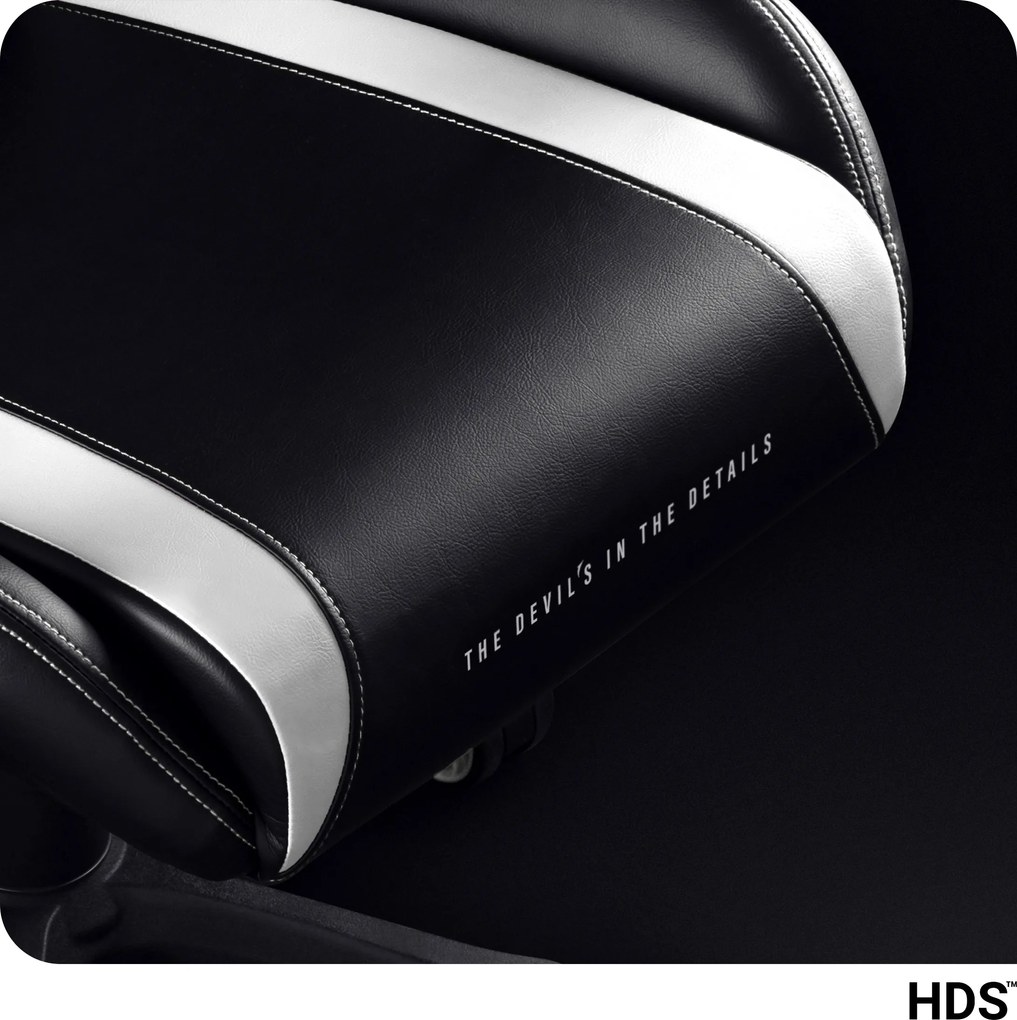 Fotel gamingowy Diablo X-Horn 2.0 King Size, czarno-biały