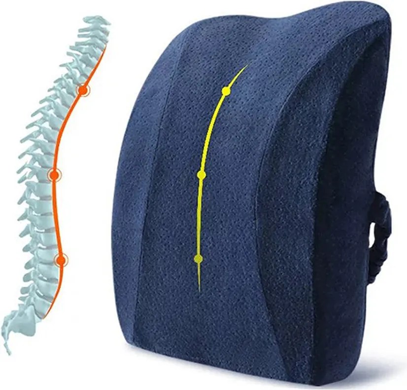 4Home Poduszka lędźwiowa z pianki z pamięcią Relax, 40 x 35 x 12,5 cm