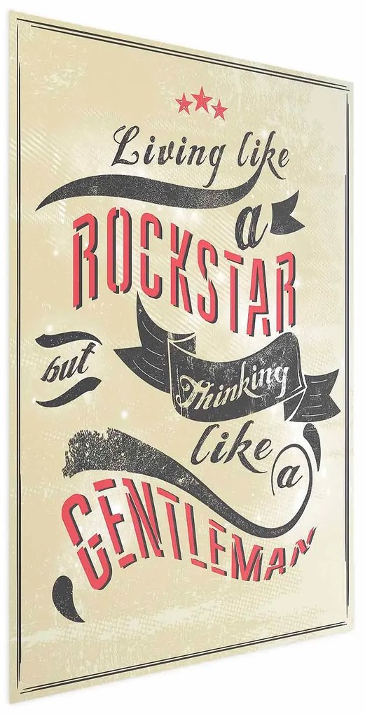 Plakat Rockstar 40x60 cm bez ramy bez marginesu ARTGEIST B
