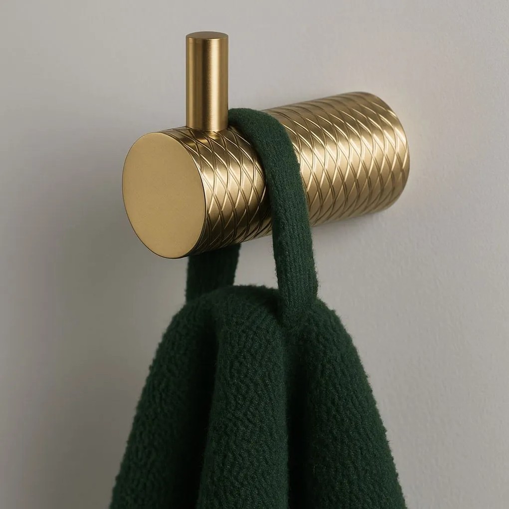 Wieszak łazienkowy 9706 Prism Złoty Szczotkowany