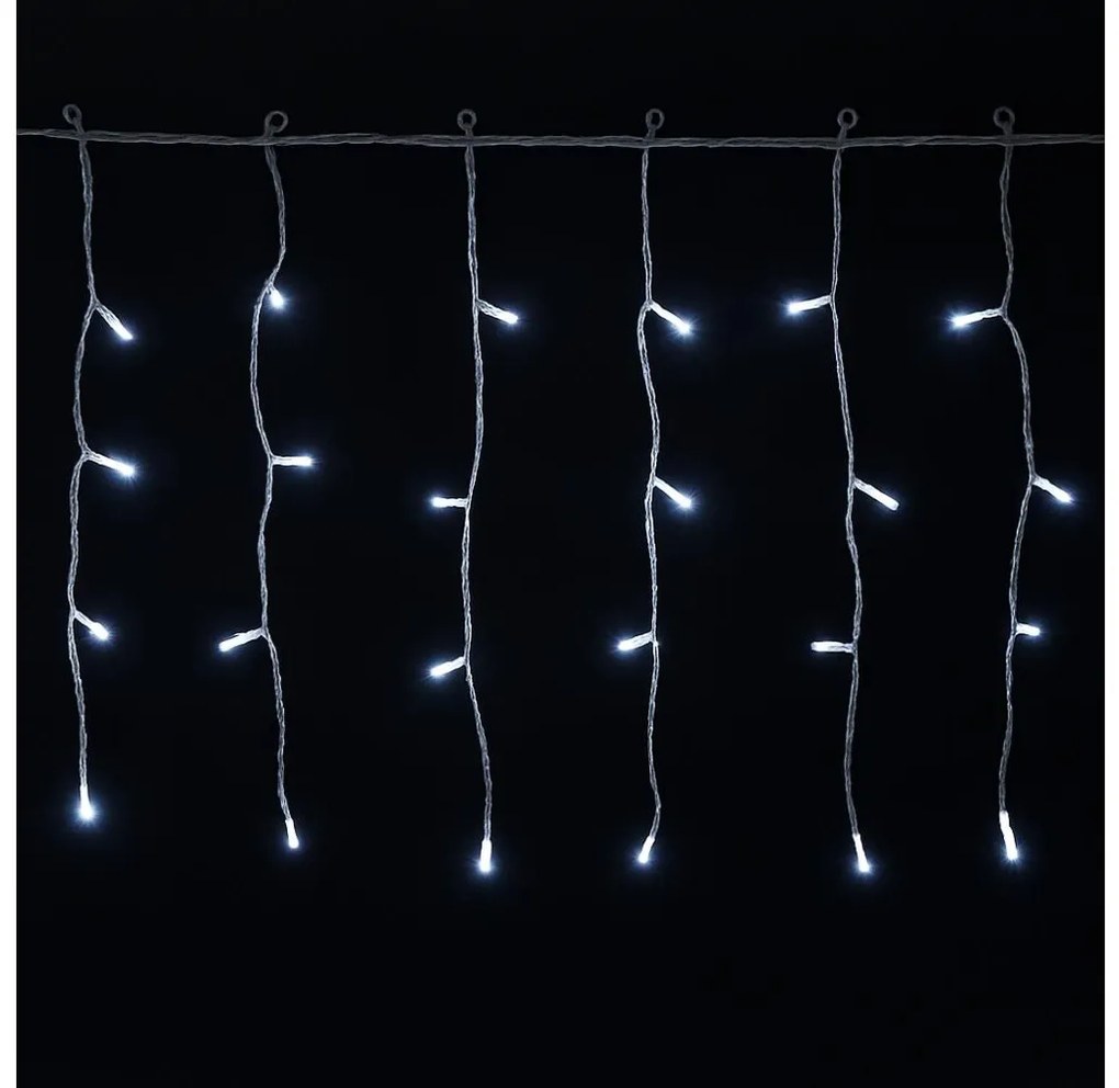Aigostar - Lampki choinkowe LED zewnętrzne 300xLED/6W/230V/8 funkcji 15x0,4m IP44 zimna biel