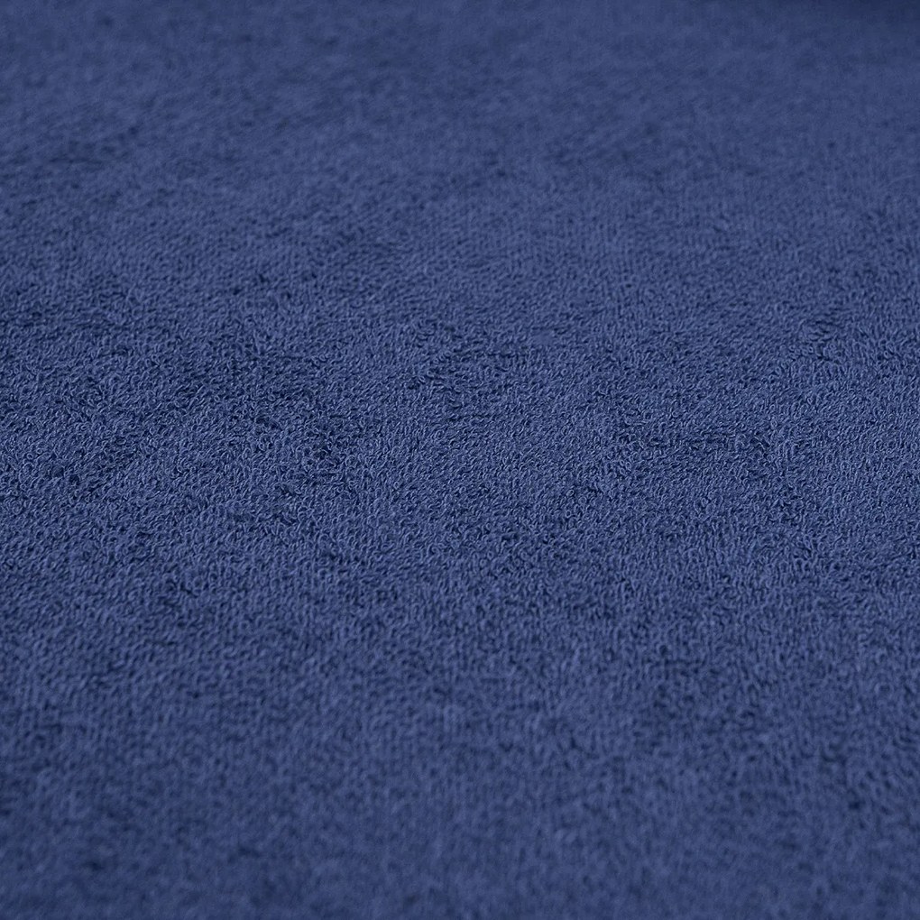 4Home Prześcieradło frotte ciemnoniebieski, 160 x 200 cm
