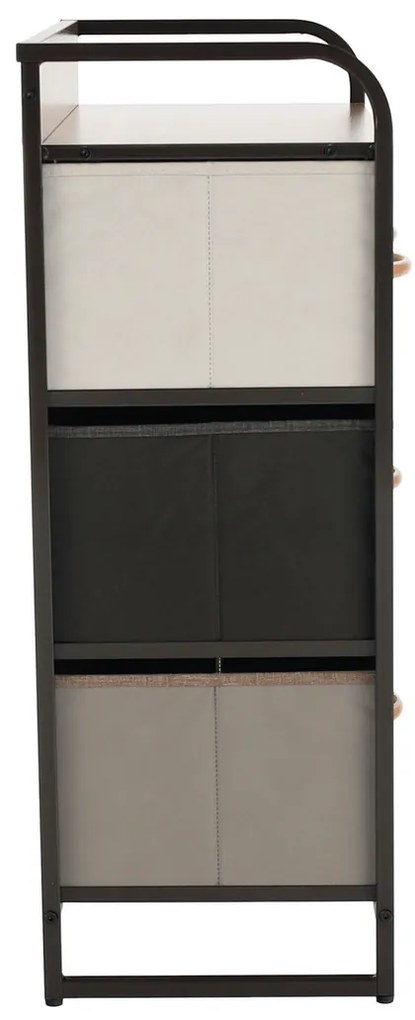 Komoda z szufladami z tkaniny HAZEL TYP 2, brązowy, M